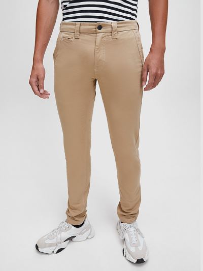 Calvin Klein Ruhák HU488645 | Calvin Klein Skinny Férfi Chino Nadrág Khaki